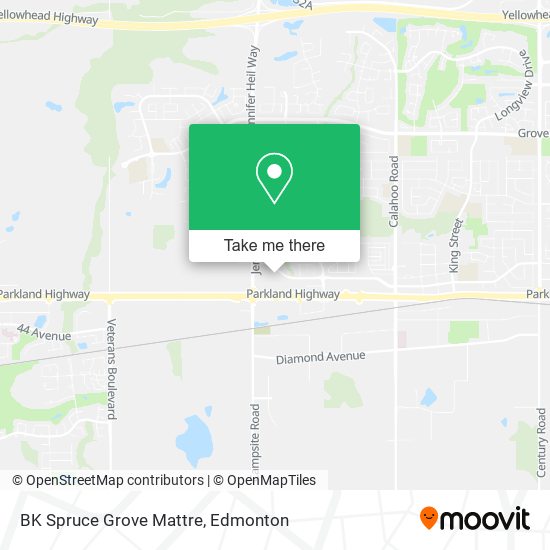 BK Spruce Grove Mattre map