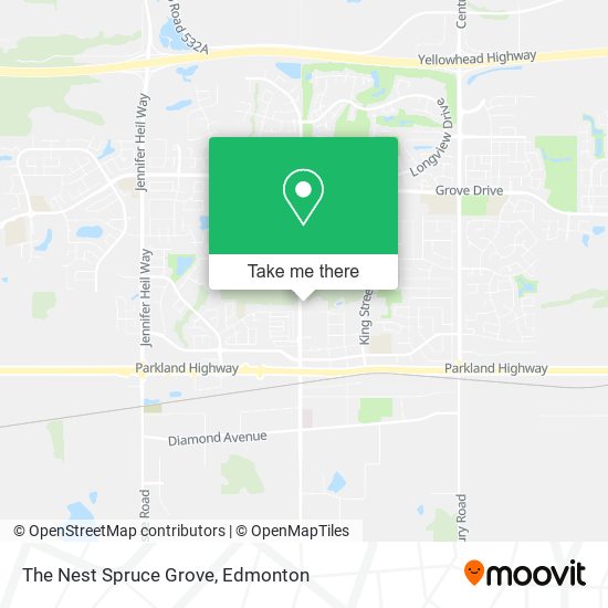 The Nest Spruce Grove map