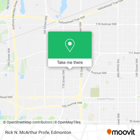 Rick N. McArthur Profe map