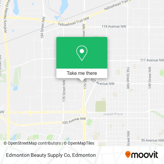 Edmonton Beauty Supply Co plan
