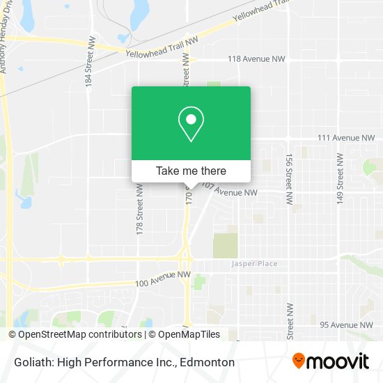 Goliath: High Performance Inc. map
