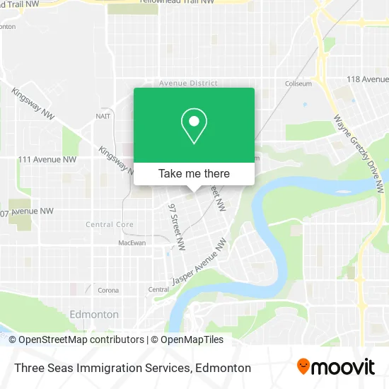 Three Seas Immigration Services map