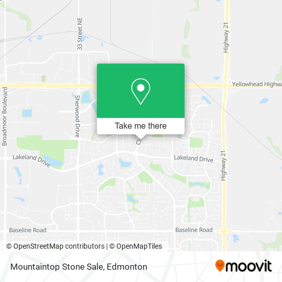 Mountaintop Stone Sale map