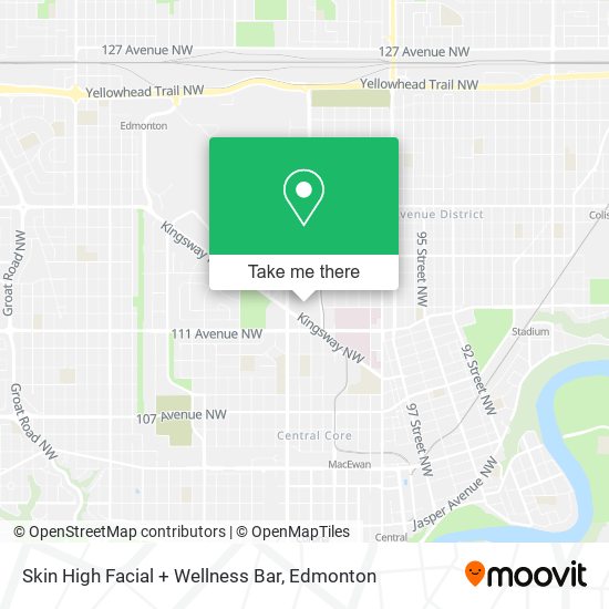 Skin High Facial + Wellness Bar map