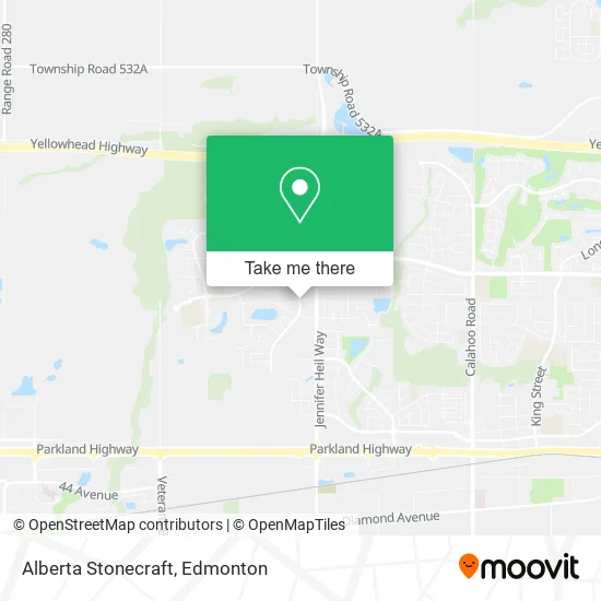 Alberta Stonecraft map