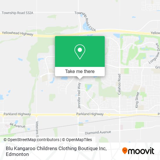 Blu Kangaroo Childrens Clothing Boutique Inc map