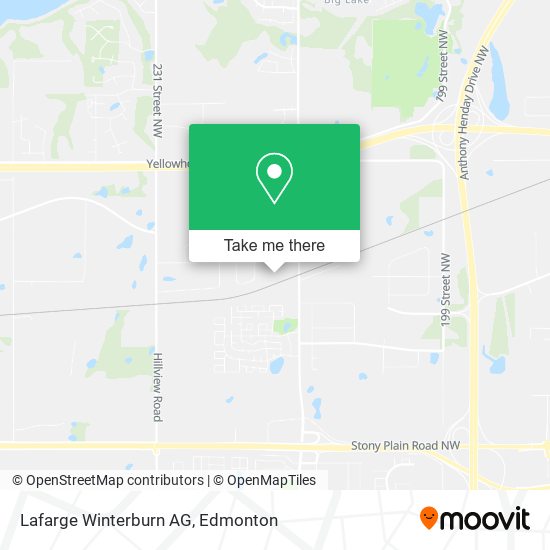 Lafarge Winterburn AG map