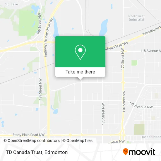 TD Canada Trust map
