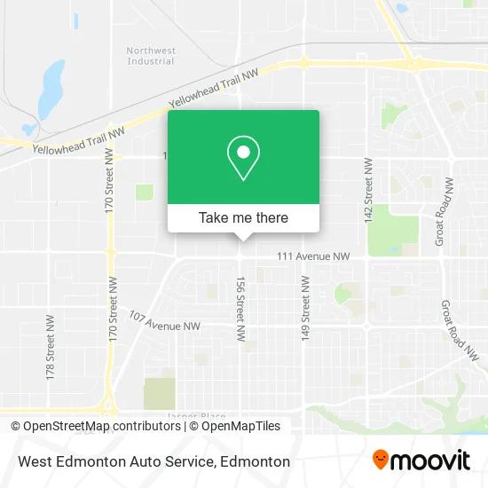 West Edmonton Auto Service map