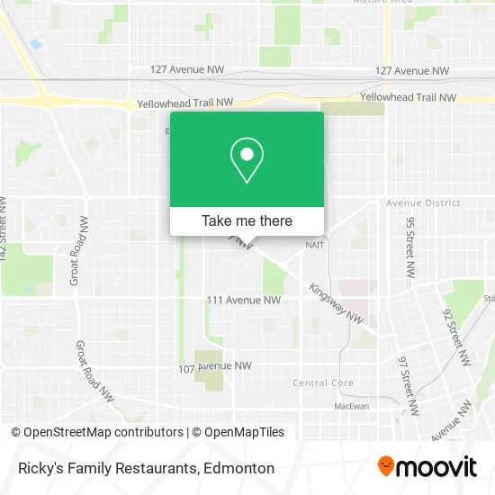 Ricky's Family Restaurants map