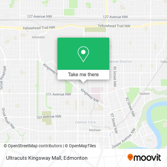 Ultracuts Kingsway Mall map