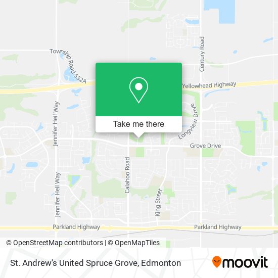St. Andrew's United Spruce Grove map