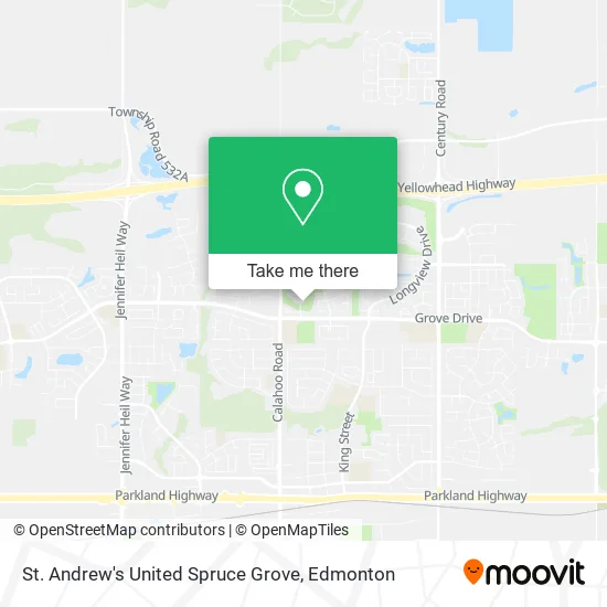 St. Andrew's United Spruce Grove map