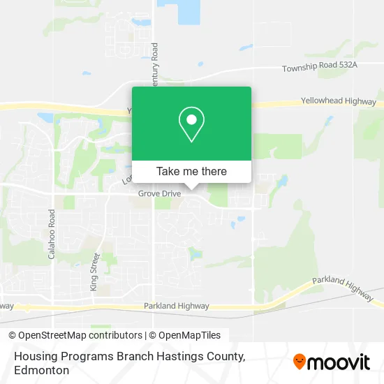 Housing Programs Branch Hastings County map