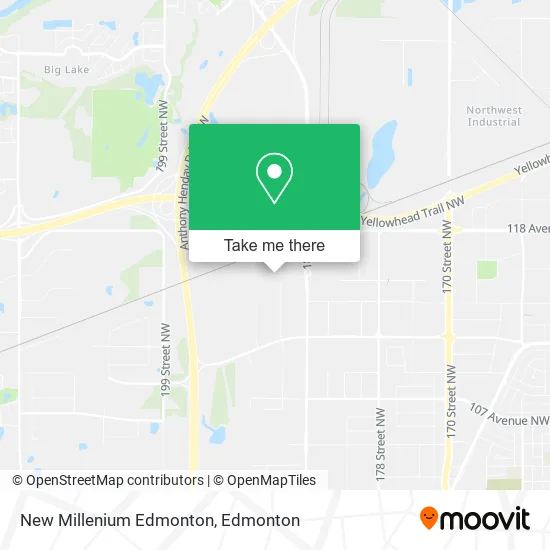 New Millenium Edmonton map