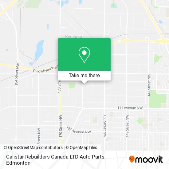 Calistar Rebuilders Canada LTD Auto Parts map