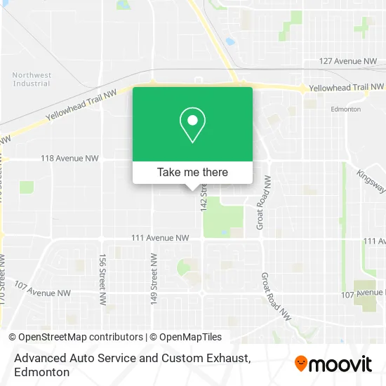 Advanced Auto Service and Custom Exhaust map