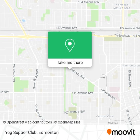 Yeg Supper Club map