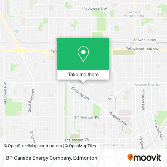 BP Canada Energy Company map