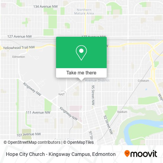 Hope City Church - Kingsway Campus map