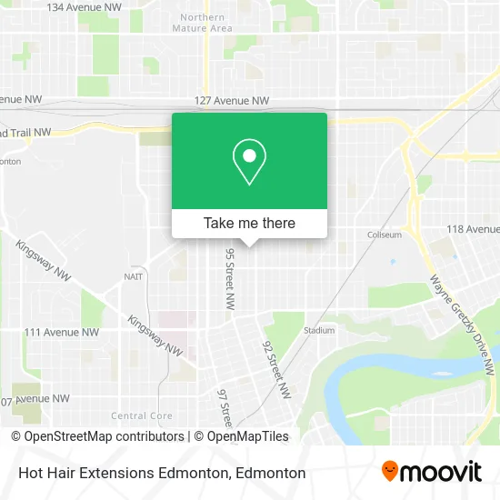 Hot Hair Extensions Edmonton map