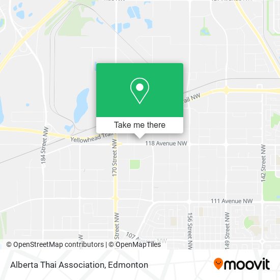 Alberta Thai Association map