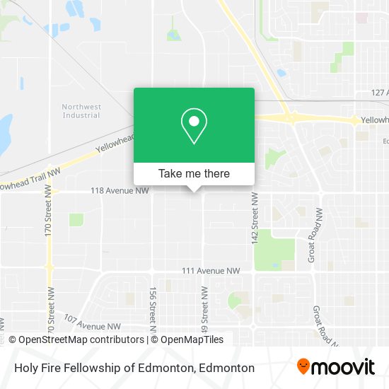 Holy Fire Fellowship of Edmonton map