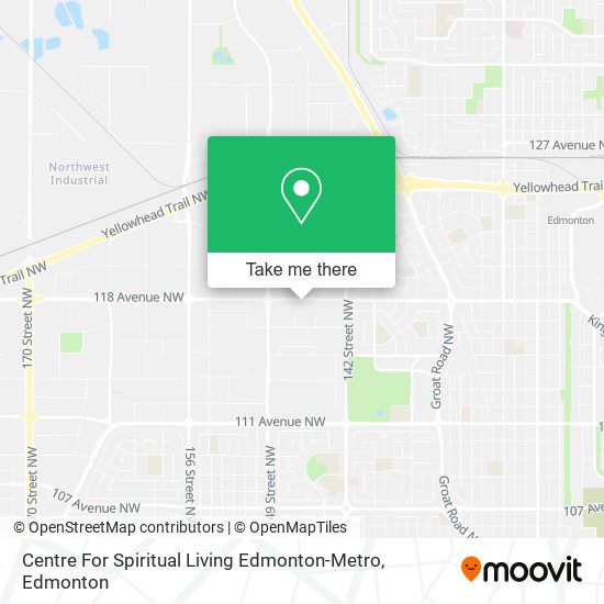 Centre For Spiritual Living Edmonton-Metro map