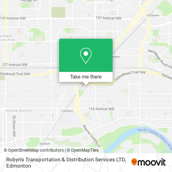 Robyn's Transportation & Distribution Services LTD map