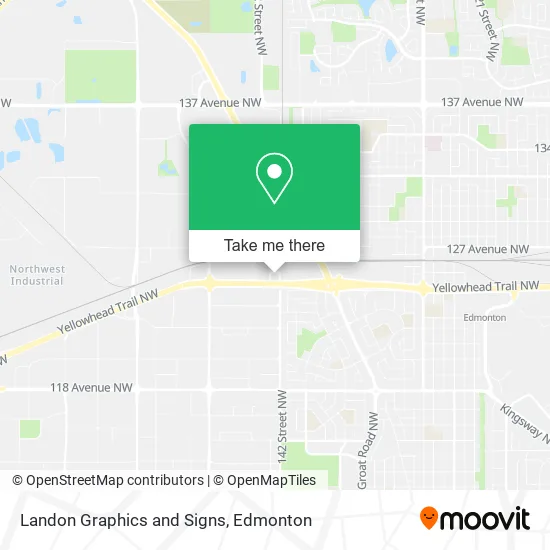 Landon Graphics and Signs map