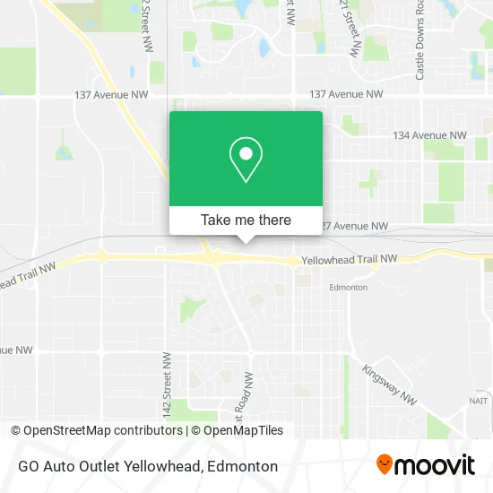 GO Auto Outlet Yellowhead map
