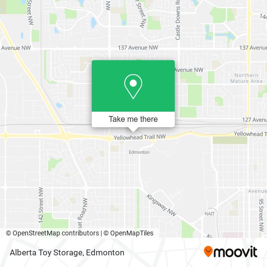 Alberta Toy Storage map