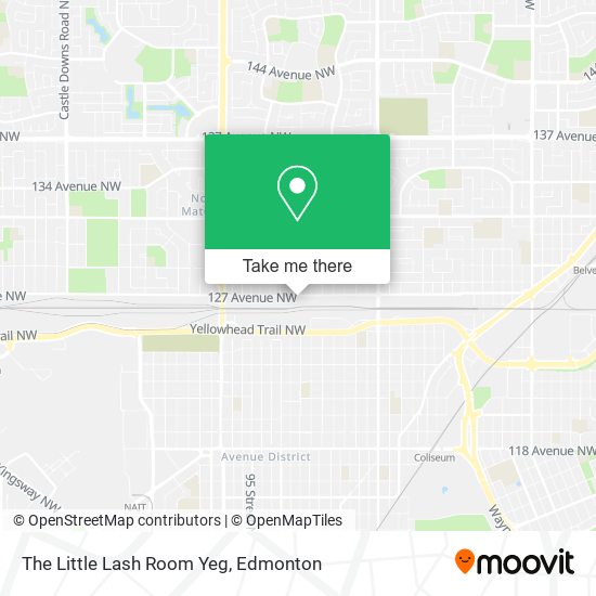 The Little Lash Room Yeg map