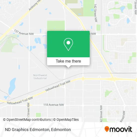ND Graphics Edmonton map