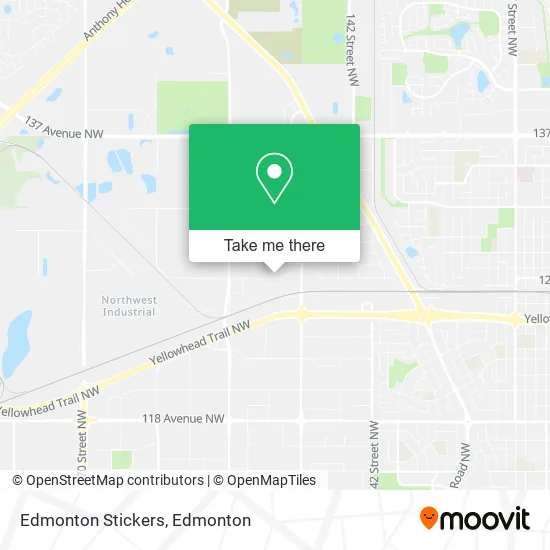 Edmonton Stickers map