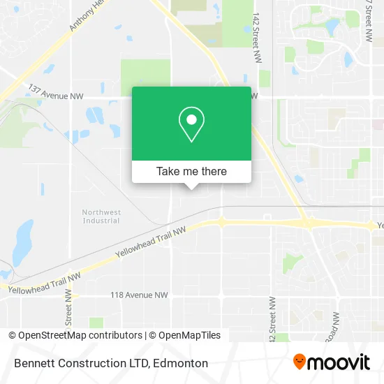 Bennett Construction LTD map