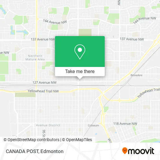 CANADA POST map