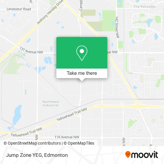 Jump Zone YEG map