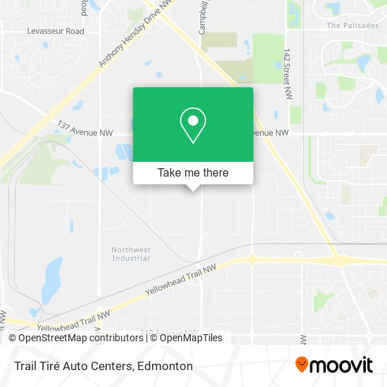 Trail Tiré Auto Centers map