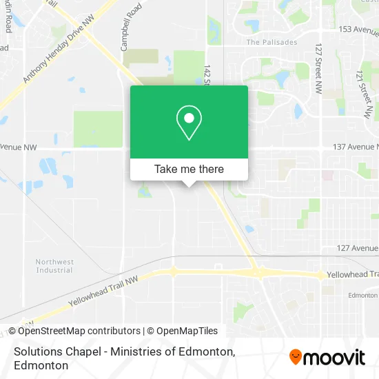Solutions Chapel - Ministries of Edmonton map