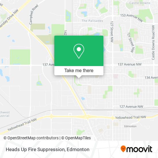 Heads Up Fire Suppression map