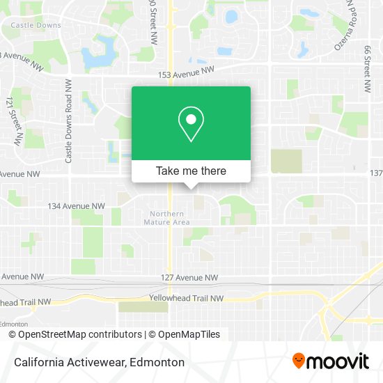 California Activewear map