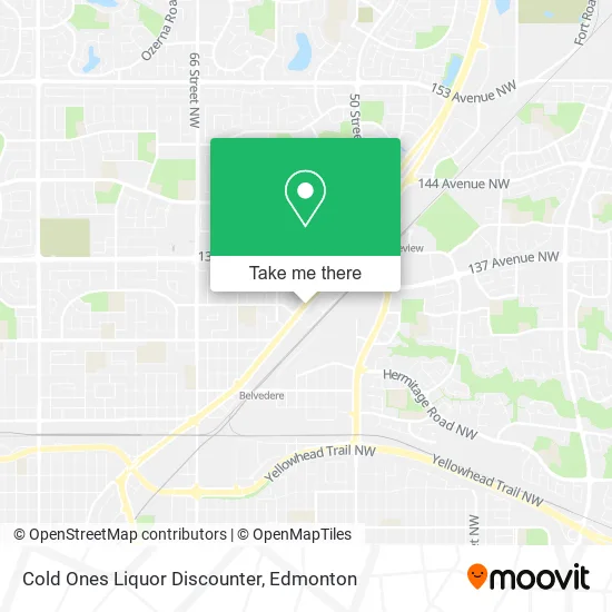 Cold Ones Liquor Discounter map