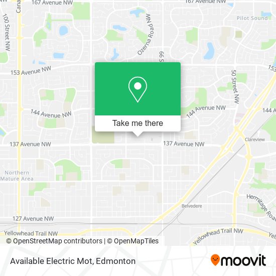 Available Electric Mot map