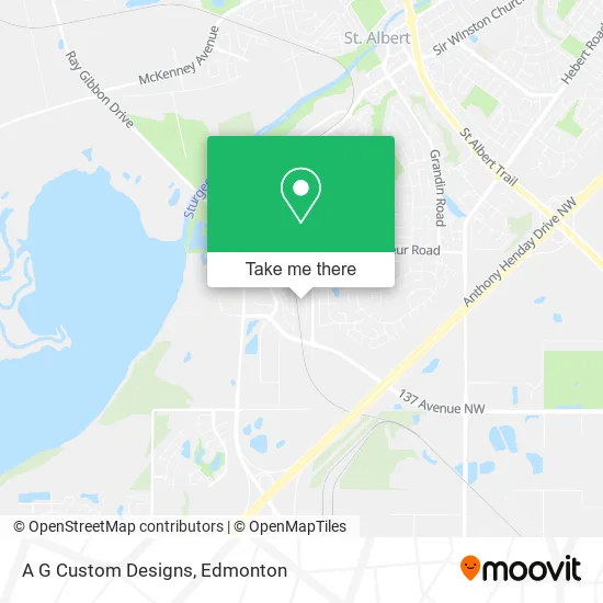 A G Custom Designs map