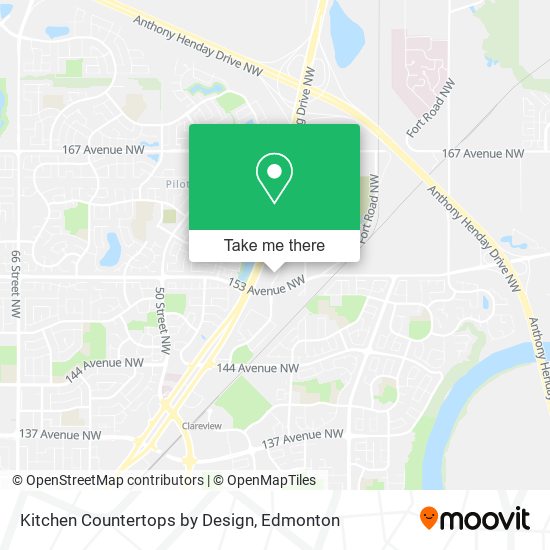 Kitchen Countertops by Design map