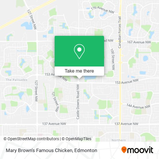 Mary Brown's Famous Chicken map