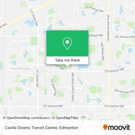 Castle Downs Transit Centre map