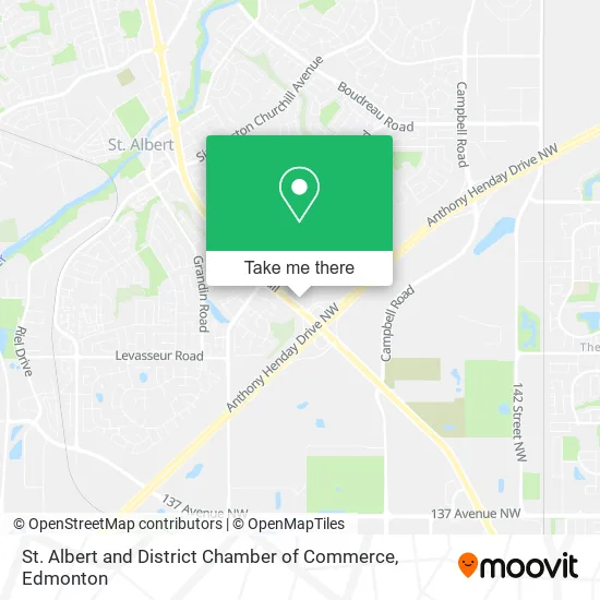 St. Albert and District Chamber of Commerce map