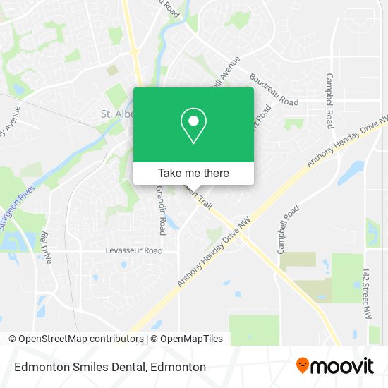 Edmonton Smiles Dental map